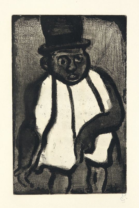 Georges Rouault - «bon Candidat Boudoubadabou» e «nudo Seduto»
