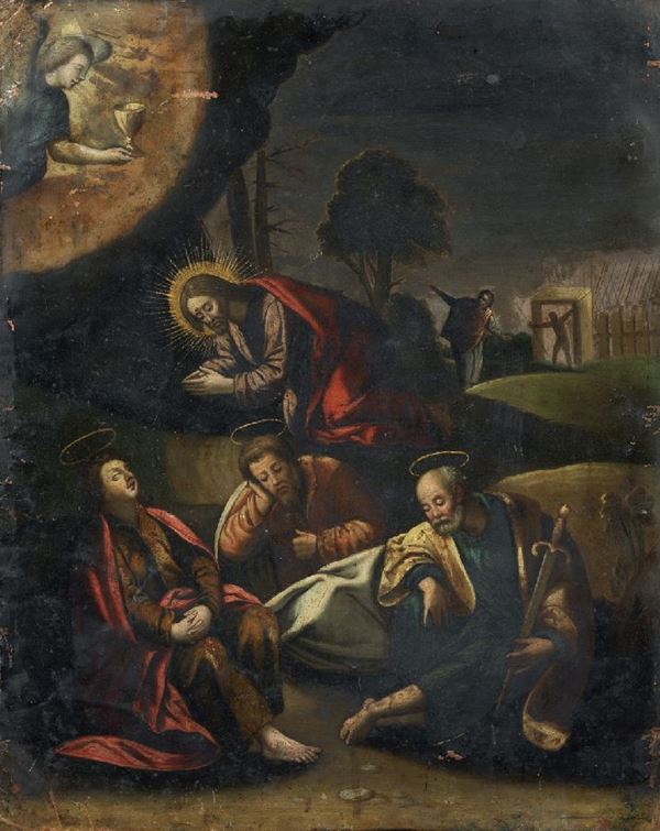 Scuola emiliana del XVII secolo - Gesù nell'orto dei Getsemani
