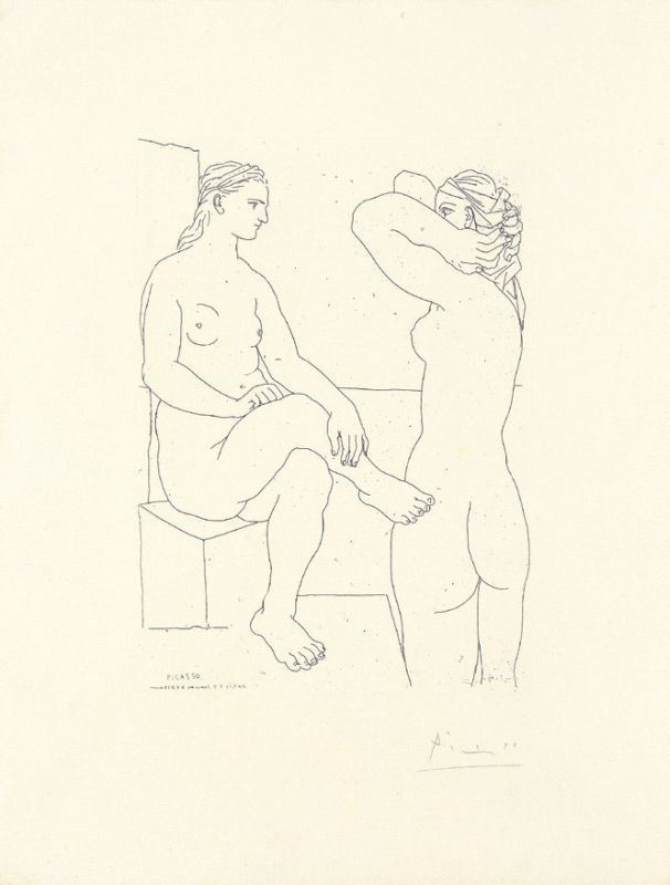 Pablo Picasso - Deux Modèles se Regardent
