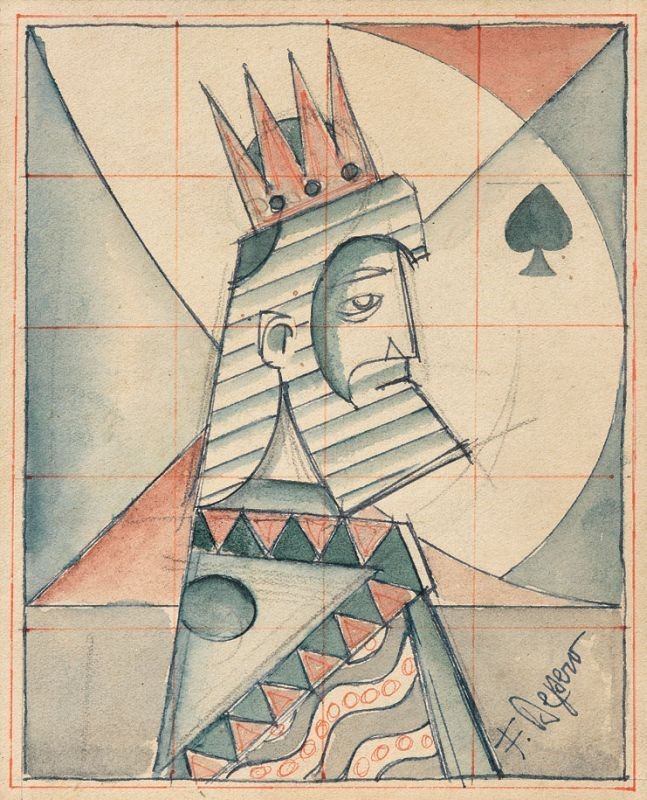 Fortunato Depero - Re di Picche