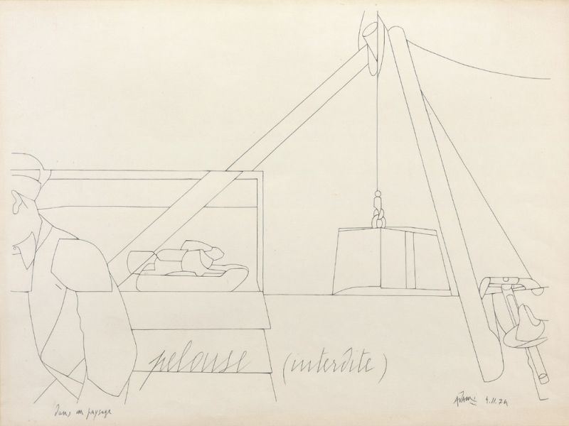 Valerio Adami - Pelouse (interdite)
