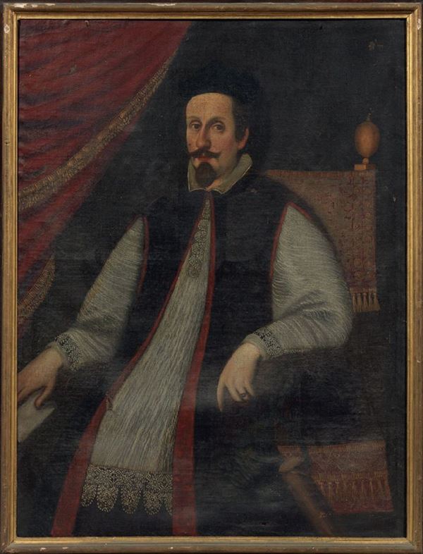 Scuola toscana del XVII secolo - Ritratto del Cardinale Leopoldo de' Medici