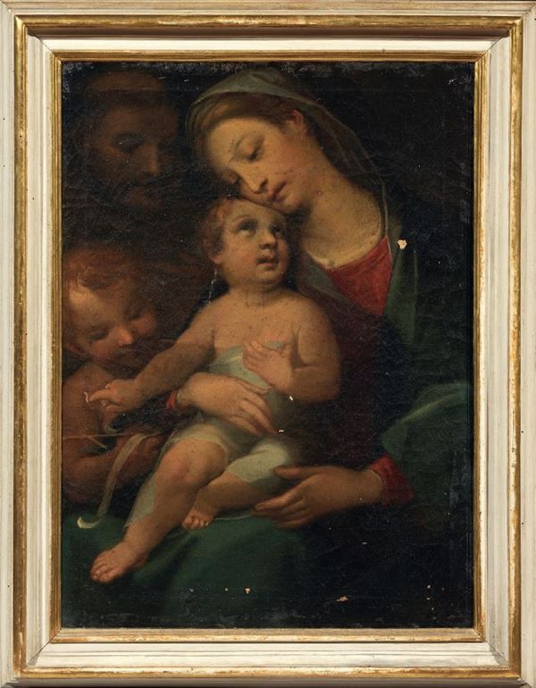 Alessandro Casolani (attr.a) - Madonna col Bambino, San Giovannino, San Bernardino