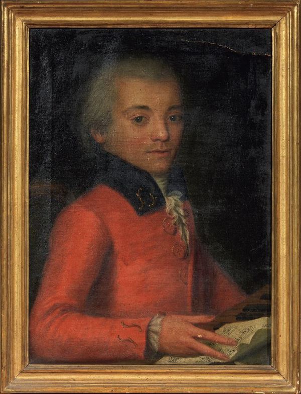 Scuola austriaca fine XVIII secolo - Ritratto di musicista