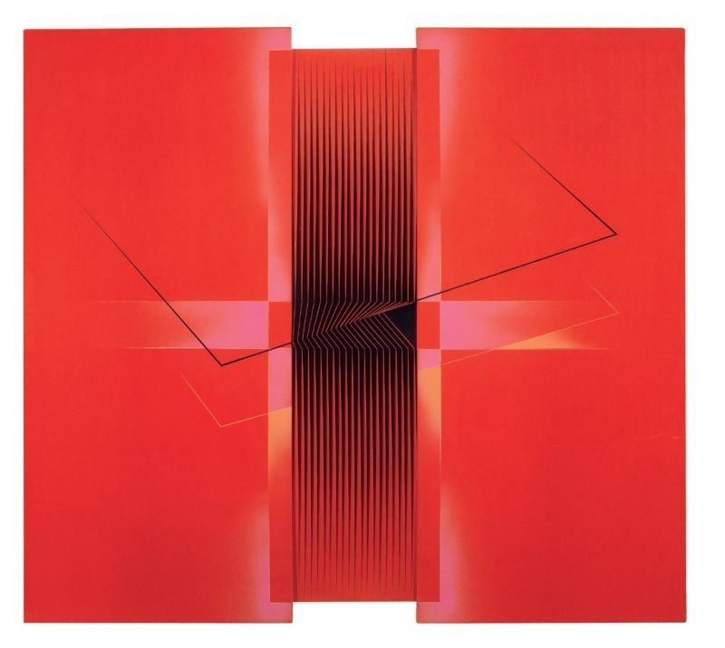 Alberto Biasi - Labili Recinti, Attorno al Rosso
