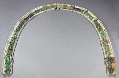 Fregio in Maiolica Policroma