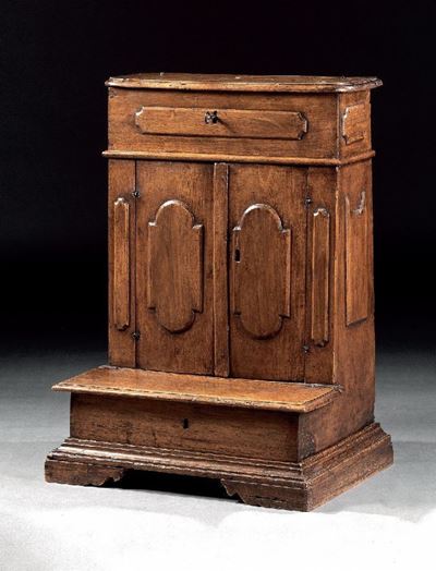 Inginocchiatoio Antico in Legno di Noce