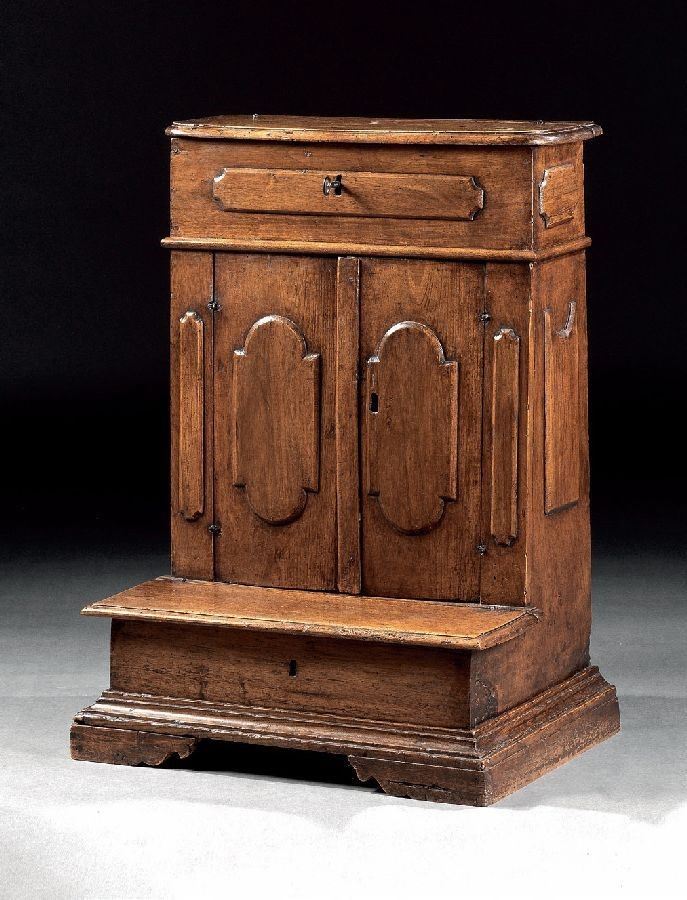 Inginocchiatoio Antico in Legno di Noce