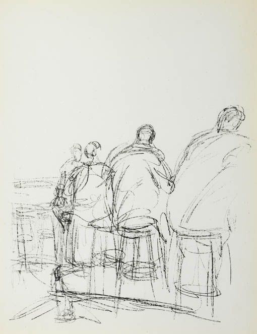 Alberto Giacometti - Uomini al bistrot