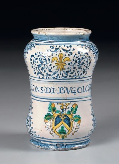Albarello in Maiolica Policroma