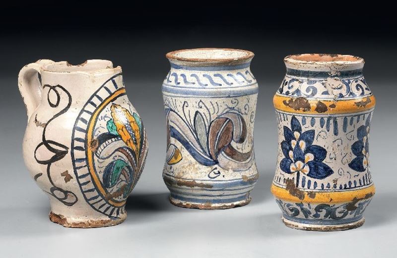 Albarello in Maiolica Policroma