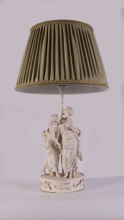 Lampada in Ferro Laccato Bianco