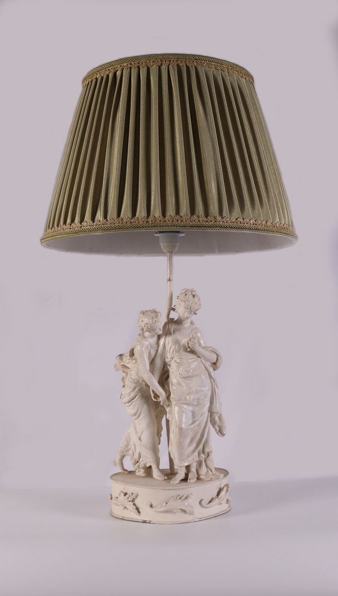 Lampada in Ferro Laccato Bianco