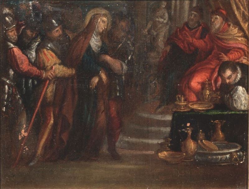 Scuola di Palma il Giovane - Scena della Vita di una Santa