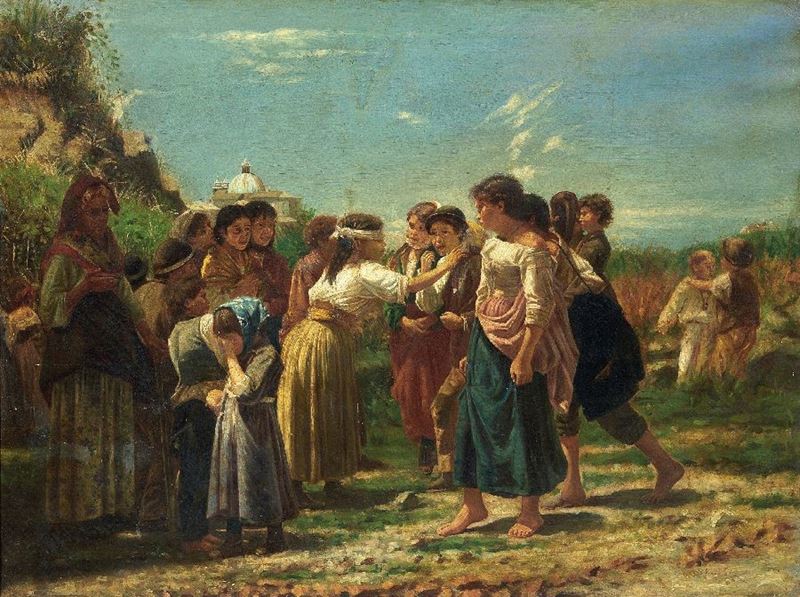 Ignoto del XIX Secolo - Mosca Cieca nella Campagna Romana