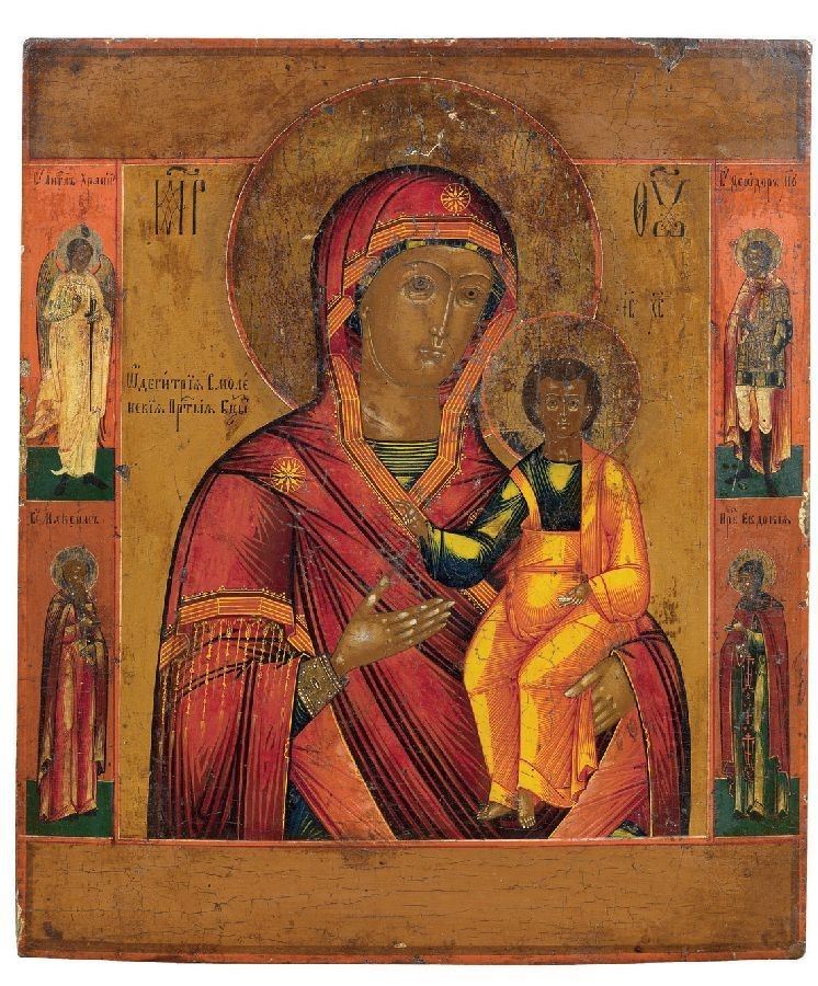Icona del XIX Secolo - Madonna Odigitria
