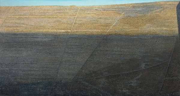 Piero Guccione - Le linee della terra V° - Prima del tramonto