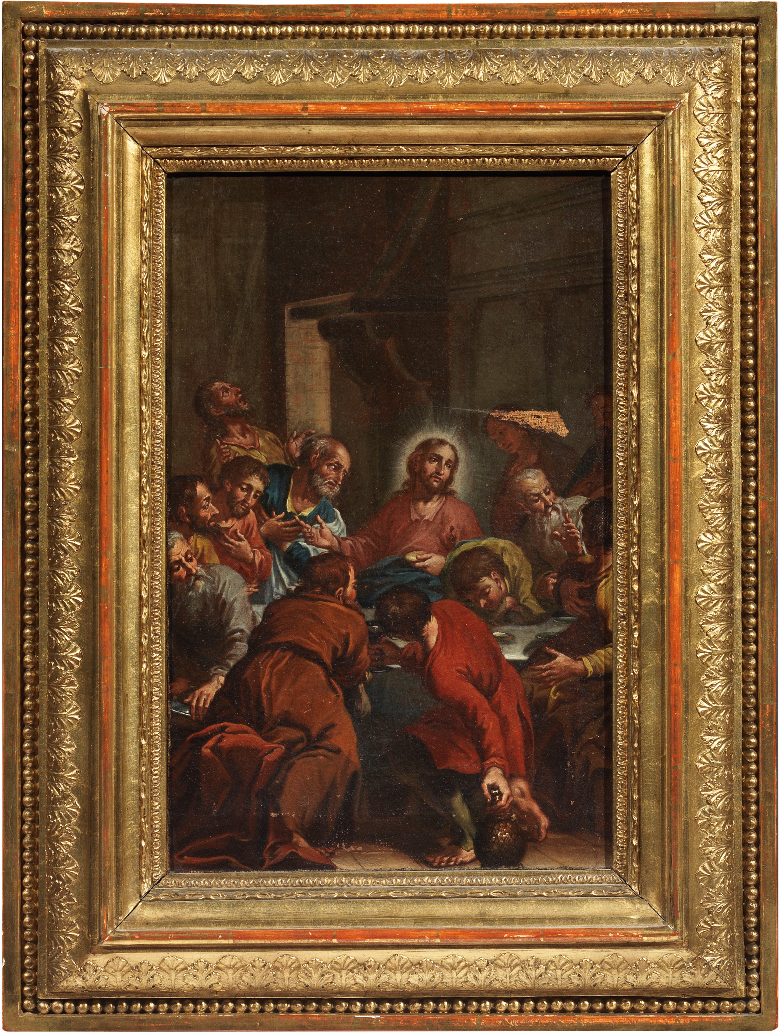 Scuola Emiliana Fine XVII Secolo - Due Scene della Vita di Cristo: «la Lavanda dei Piedi» e «L'ul...