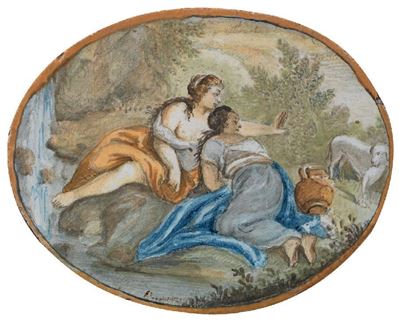 Piastrella in Maiolica Policroma