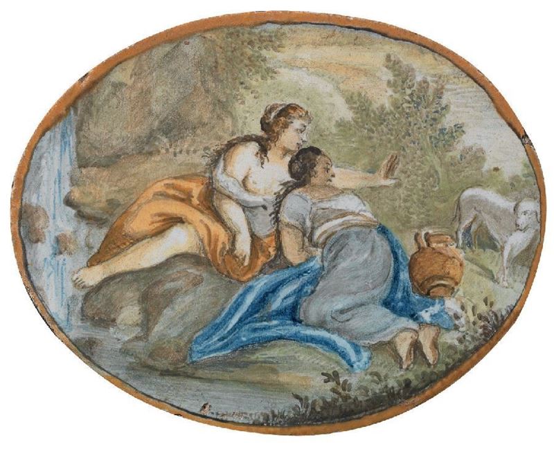 Piastrella in Maiolica Policroma
