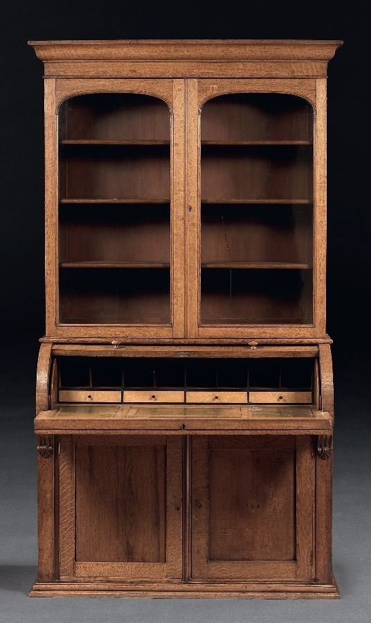 Credenza a Doppio Corpo in Legno Chiaro