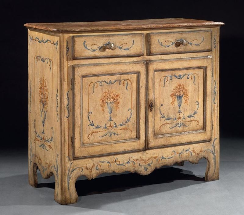 Credenzino in Legno Laccato Avorio