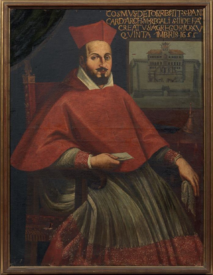 Scuola Romana Fine XVII Secolo - Ritratto del Cardinale Cosimo De Torres
