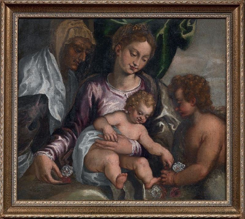 Felice Brusasorci - Madonna Col Bambino e i Santi Elisabetta e Giovannino