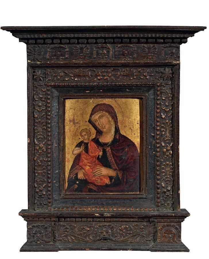 Scuola Veneto-dalmata del XV-XVII Secolo - Madonna Col Bambino