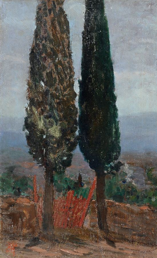 Corrado Michelozzi - Due Cipressi