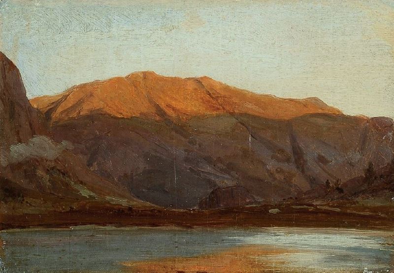 Uberto Dell'orto - Paesaggio Montano con Lago