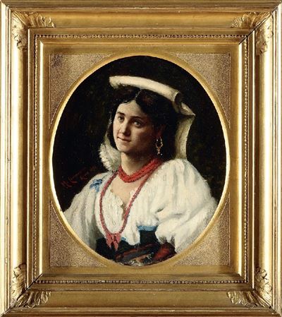 Popolana con Collana di Corallo