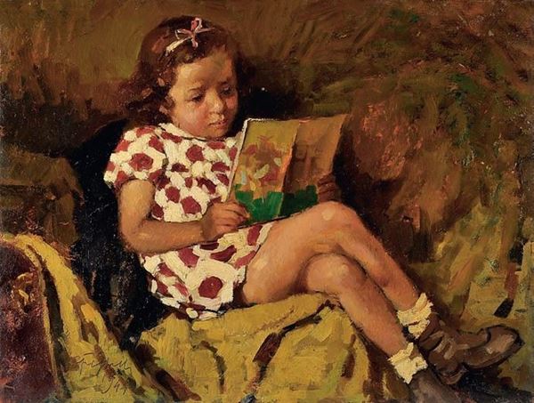 Cafiero Filippelli - Bambina che legge