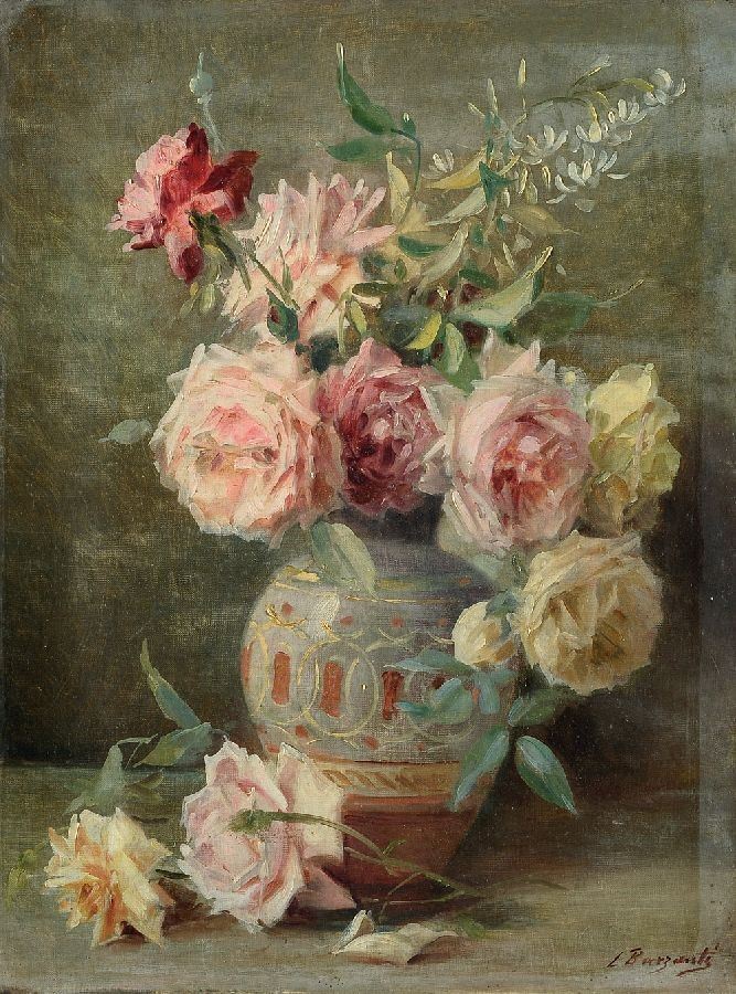 Licinio Barzanti - Vaso con Rose