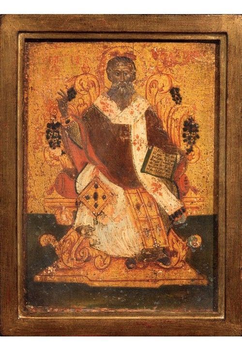 Icona del XIX secolo - Sant'Andrea Vescovo di Patrasso