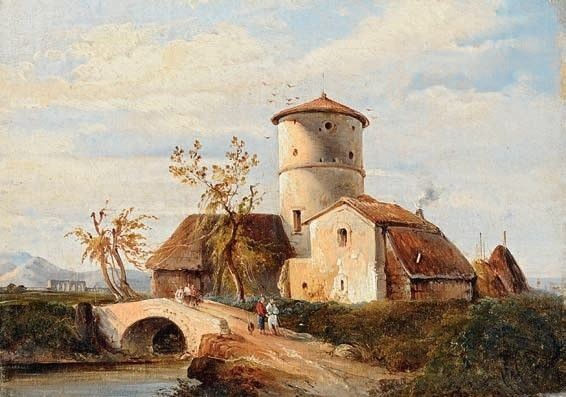 Scuola Italia Meridionale del XIX Secolo - Paesaggio