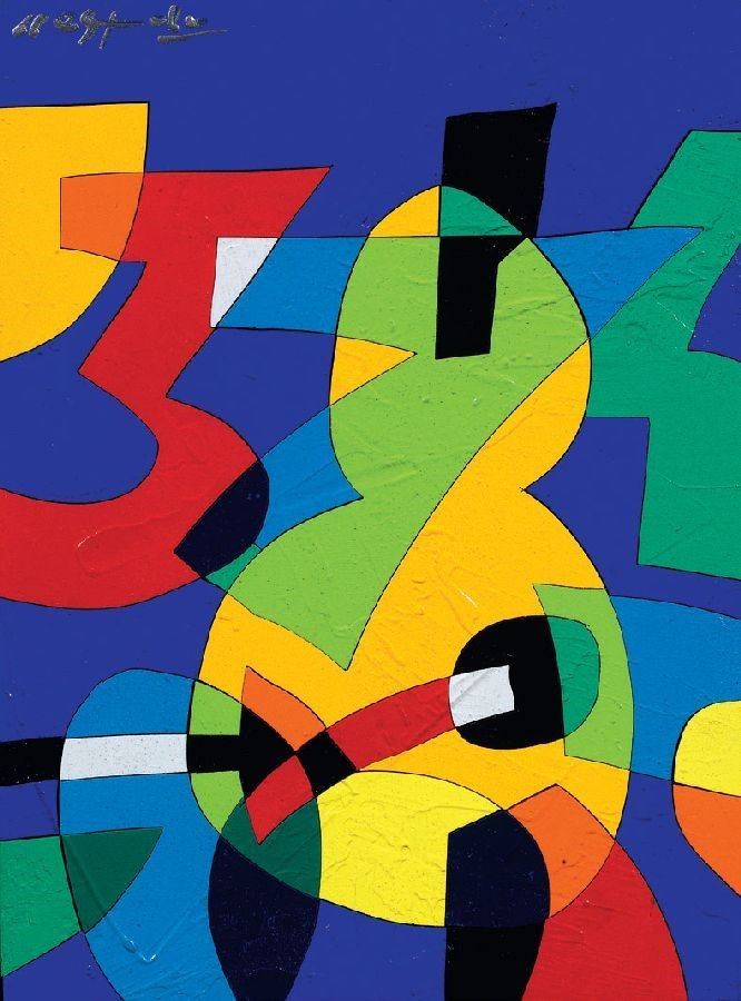 Ugo Nespolo - 3 + 8