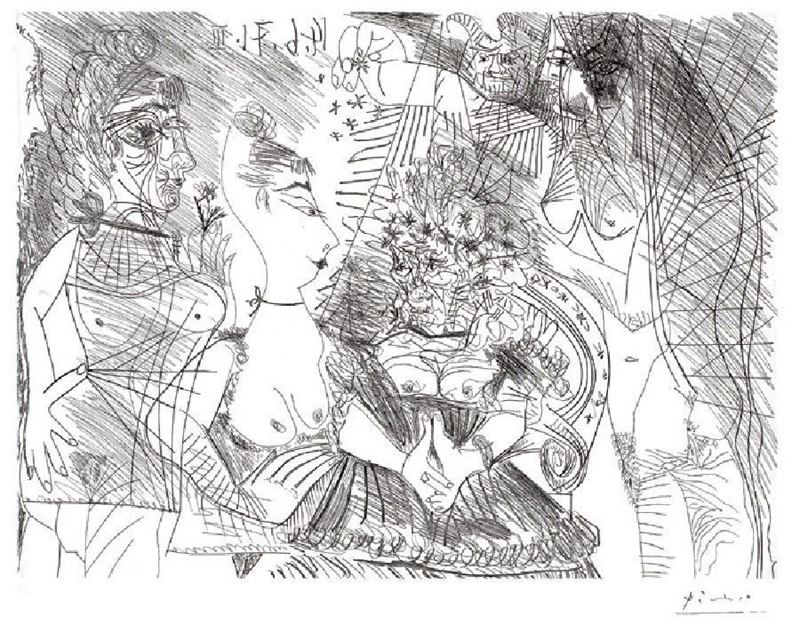 Pablo Picasso - Senza Titolo (14.6.71.III)