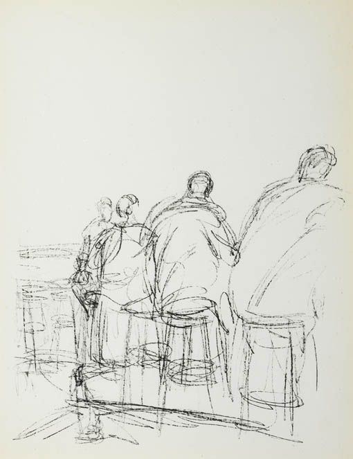 Alberto Giacometti - Uomini al Bistrot