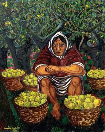 Contadina con Limoni