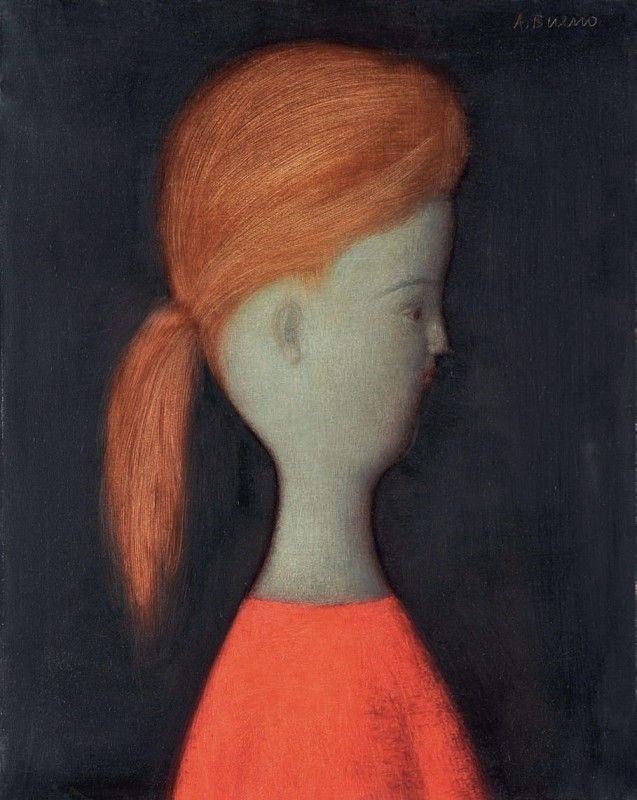 Antonio Bueno - Profilo su Fondo Nero