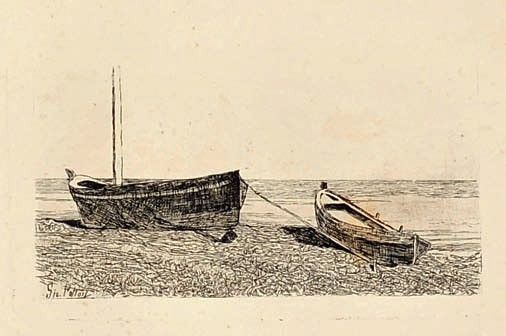 Giovanni Fattori - Barche a secco