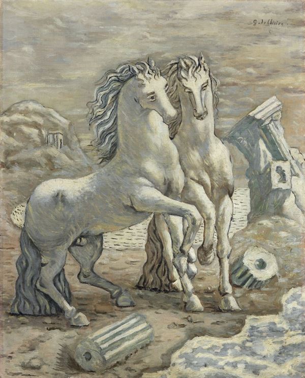 Giorgio de Chirico - Cavalli in riva al mare