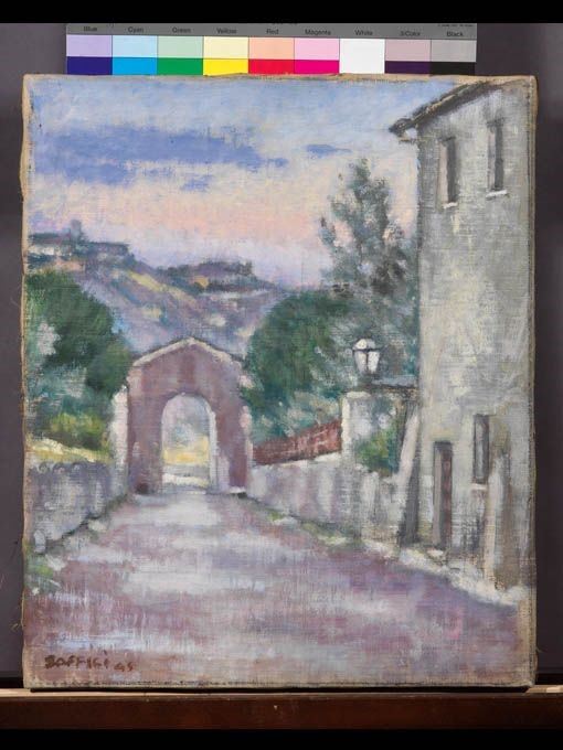 Ardengo Soffici - Porta di Farfa a Sera