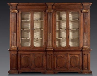 Libreria in Legno di Noce