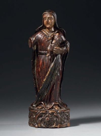Scultura Lignea Policroma Antica