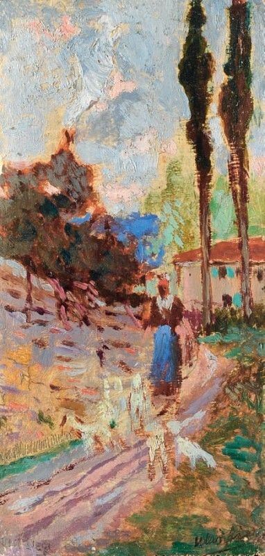 Ulvi Liegi - Pastorella con Gregge