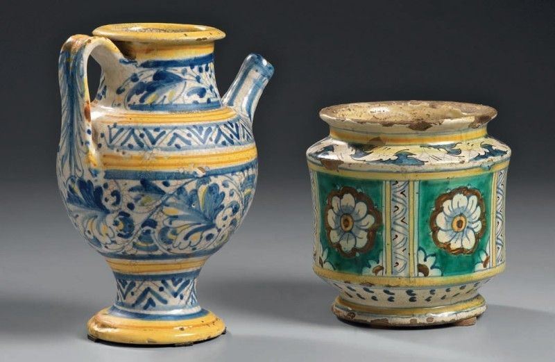 Orciolo in Maiolica Policroma Deruta