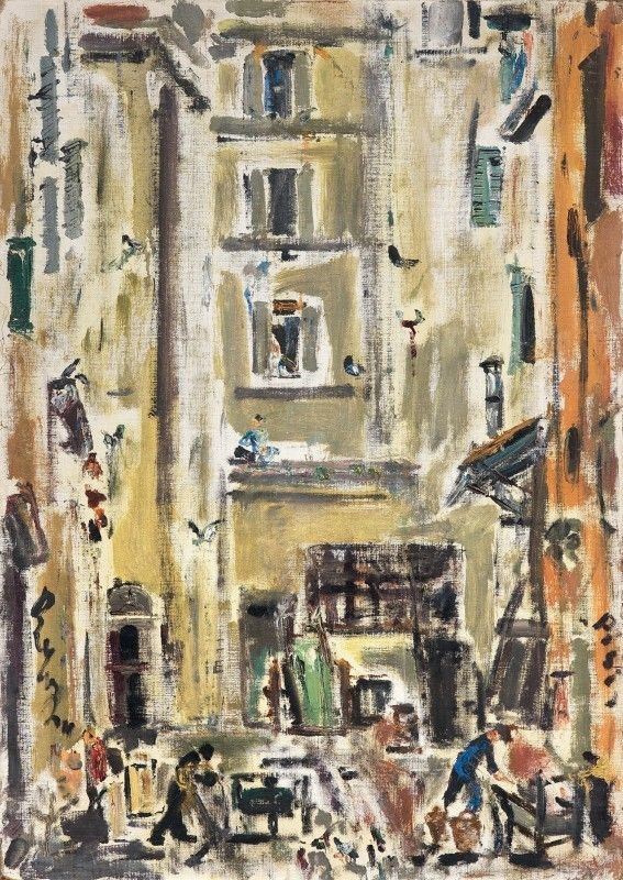 Filippo De Pisis - Scorcio di Città