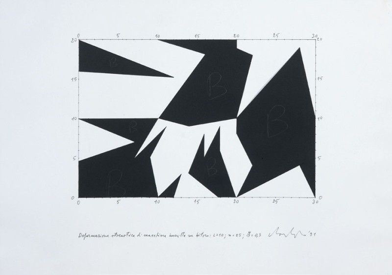 Sergio Lombardo - Deformazione Stocastica di Scacchiera Inscritta su Bitoro: L=10; N=25; I=0,3